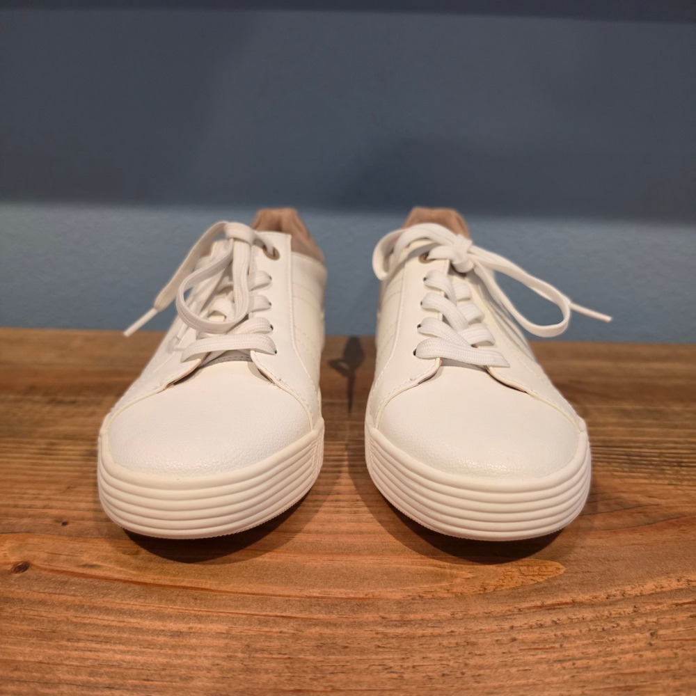 Soul Naturalizer Womens Sneaker‎ White Tan Lace Up Casual Low Top Shoes 8 - Picture 2 of 11
